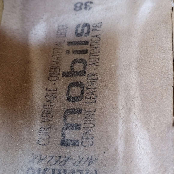 Mephisto Mobils Ularia Gold Snakeskin Print Wedge SlidesSize 38 US 8 - Picture 5 of 7